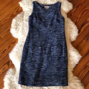 Banana Republic Blue Tweed Dress